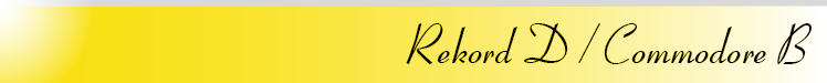 Rekord D / Commodore B	