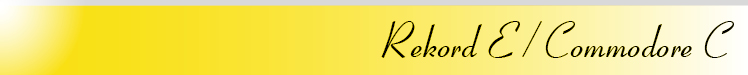 Rekord E / Commodore C	