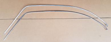 Paar Dachrinnenzierleisten Rekord C Coupé Alu poliert 