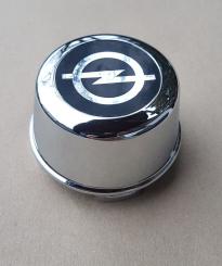 Nabenkappe für Ronal Felgen chrom 70mm Nabenloch Opel-Emblem schwarzer Hintergrund 