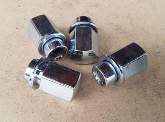 Radmutter Flachbund verchromt 