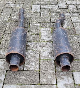 Paar Endschalldämpfer K.A.D.-A V8 